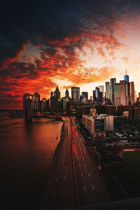 Pin By Mihai Paraschiv On Travel Sunset City New York Sunset New