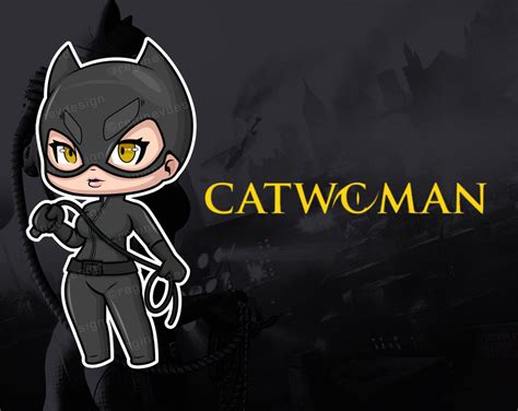 Catwoman Clipart Pegatina Personajes De Dc Superhéroe Ilustración
