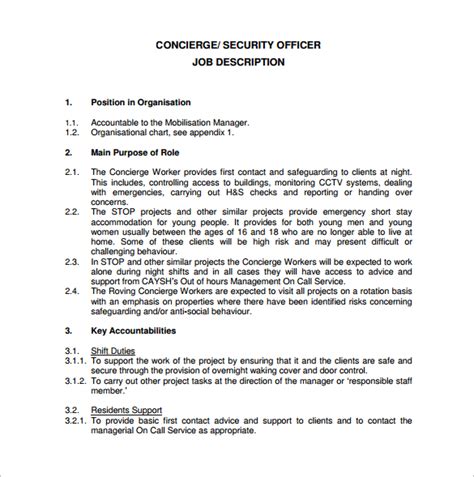 Security officers' responsibilities depend on the employer, so your resume details may differ from company to company. 13+ Security Officer Job Description Templates - Free ...