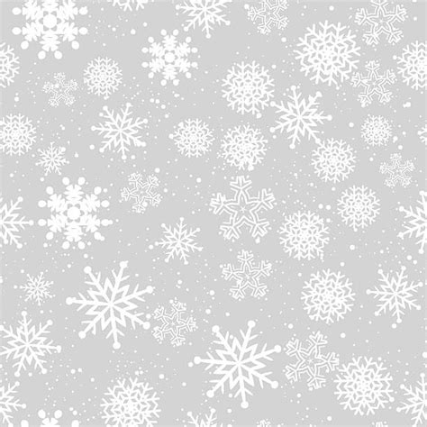 Snowflake Texture Horizontal Border Seamless Pattern Background