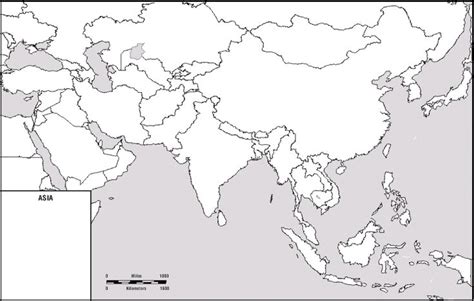 Blank Map Of Asia Asia Map Map China Map