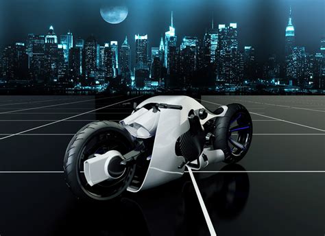 3d Futuristic Motorcycle Concept Model