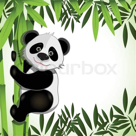 Panda With Bamboo Clipart Clipground