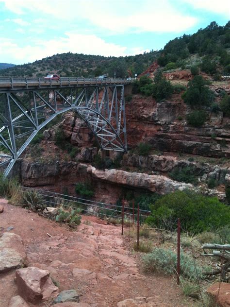 A Bridge On Hwy 89 Heading North From Sedona To Flagstaff Northern