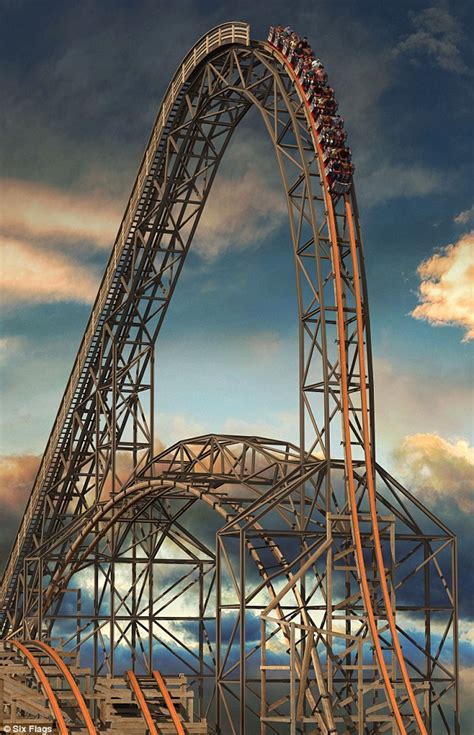 Six Flags Open Goliath Worlds Tallest Steepest And Fastest Wooden