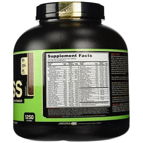 Optimum Nutrition On Serious Mass Gainer 6lbs272kg