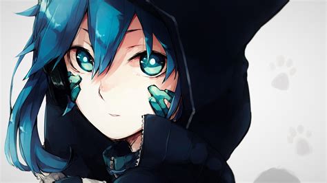 Anime Girls With Hoodies Wallpapers Wallpaper Cave