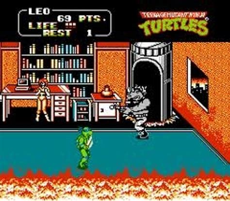 Teenage Mutant Ninja Turtles Ii Nintendo Nes Original Game For Sale