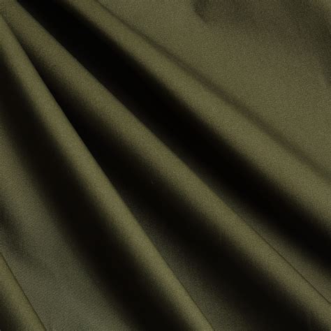 Cotton Stretch Twill Army Green Bloomsbury Square Dressmaking Fabric