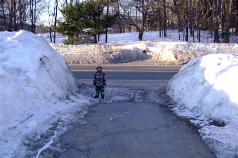 Snow Banks With Reference Jared Waiting For The Bus At The Flickr