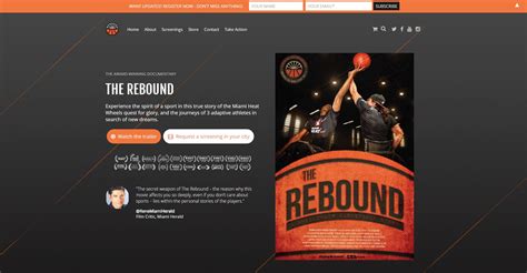 The pool sports website template is available for free download and is particularly designed to create websites for swimming pool games organizers. The Rebound (Documentary) - SEO Web Design, LLC