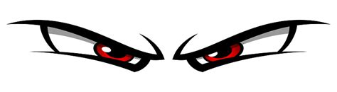 Cartoon Eyes Vector Graphic Angry Comic Emotion Car Decal Evil Face