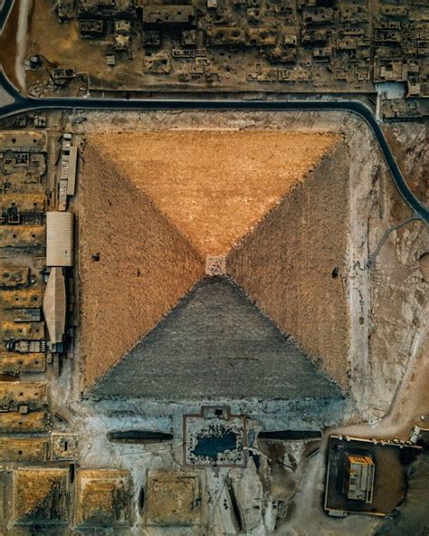 Drone Brings A Birds Eye View Of The Great Pyramid Of Giza
