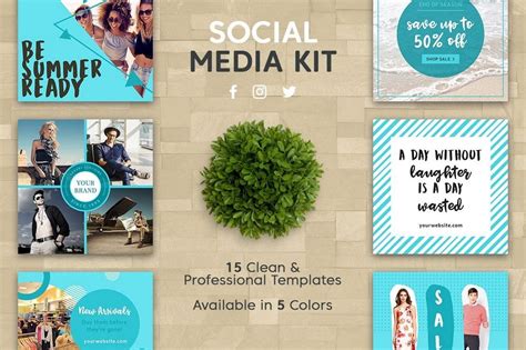 50 Best Social Media Kit Templates And Graphics 2021 Design Shack