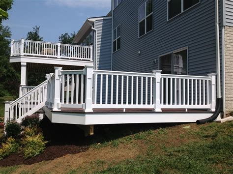Customizable fiberon deck and porch railing and baluster systems come in a range of styles and colors. Deck Railing Gallery - HNH Deck and Porch, LLC 443-324-5217