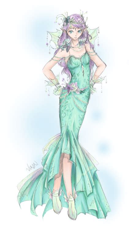 Mermaid Couture By Flurryfox On Deviantart Mermaid Fashion Fashion