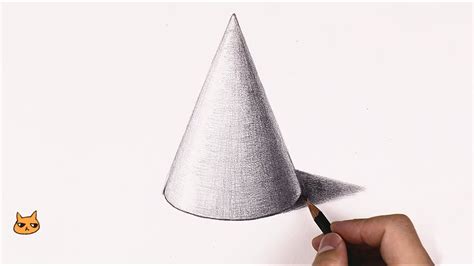How To Draw A Cone Sketching Basics Step By Step Youtube