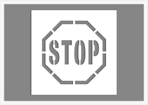 Stop Sign Stencil Sp Stencils Stop Sign Stencil Sp Stencils Lambert