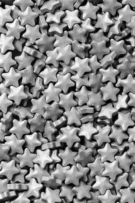Shimmer Silver Star Candies Fancy Sprinkles Star Sprinkles Silver Stars