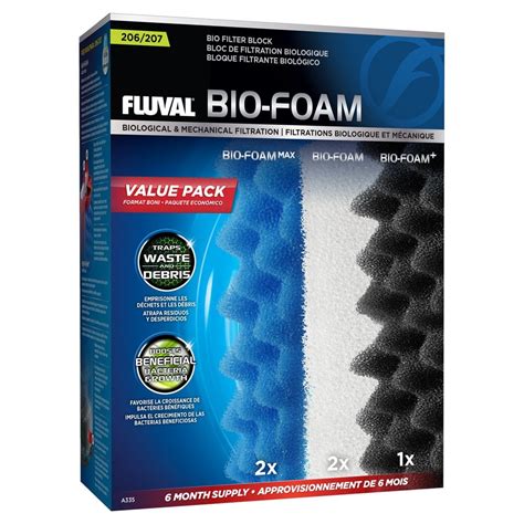 Fluval 206 207 Bio Foam Value Pack Fast Delivery Abyss Aquatics Uk