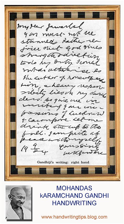 Handwriting Mahatma Gandhi Signature The Adventures Of Lolo