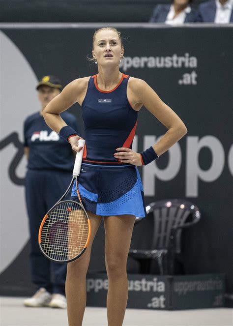 Kristina Mladenovic At Wta Upper Austria Ladies Tennins Tournament In