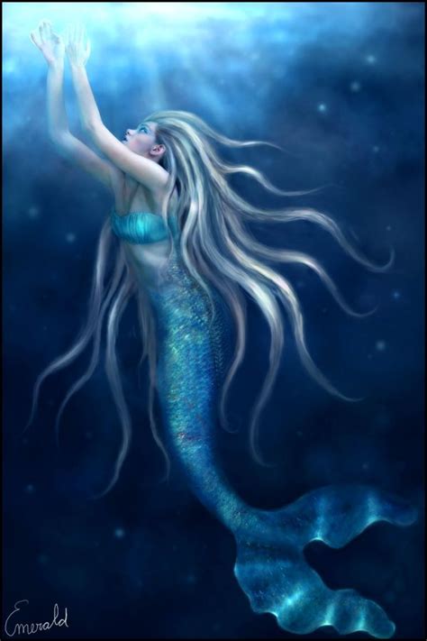 Digital Art By Emerald De Leeuw Fantasy Mermaids Art Digital Art