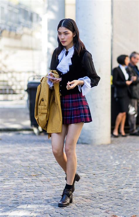 8 Plaid Skirt Outfits To Try This Fall Who What Wear