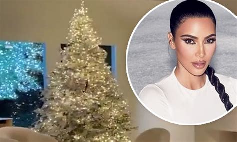 Kim Kardashian Christmas Tree Kim Kardashian Shows Off Stunning Christmas Decorations After