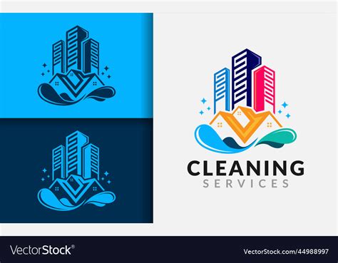 Creative Cleaning Service Logo Design With Modern Vector Image