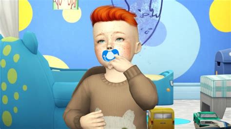 Sims 4 Hairs Coupure Electrique Anto`s Flame Hair Retextured Kids