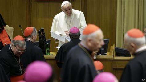 Catholic Synod Bishops Backtrack On Gay Acceptance Bbc News