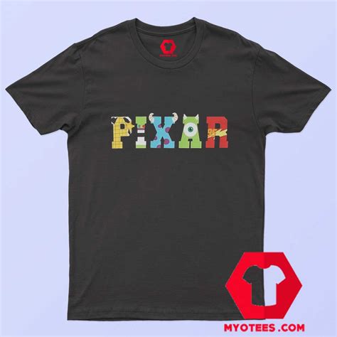 Team Disney Pixar Cartoon Unisex T Shirt On Sale