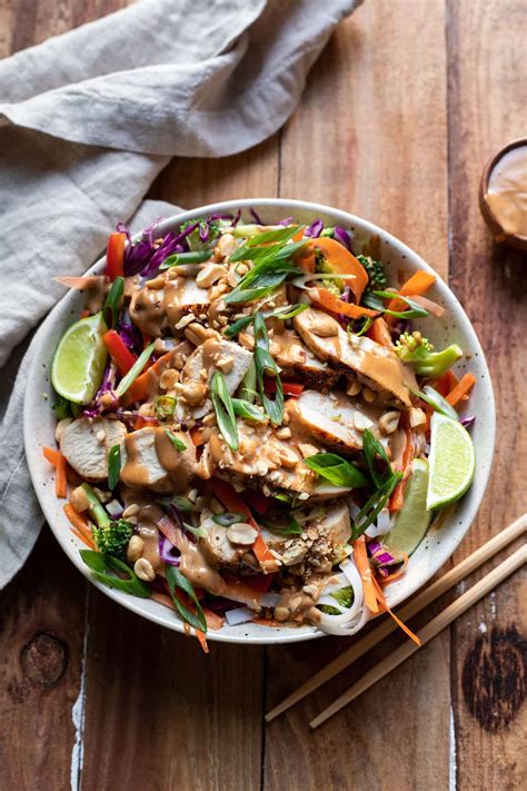 Thai Peanut Chicken Noodle Salad Modern Crumb