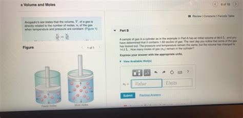 Volume And Moles 6 Of 15 Review Constants Periodic Table Avogadros