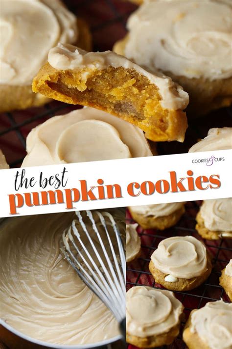 the best pumpkin cookies ever cookies and cups