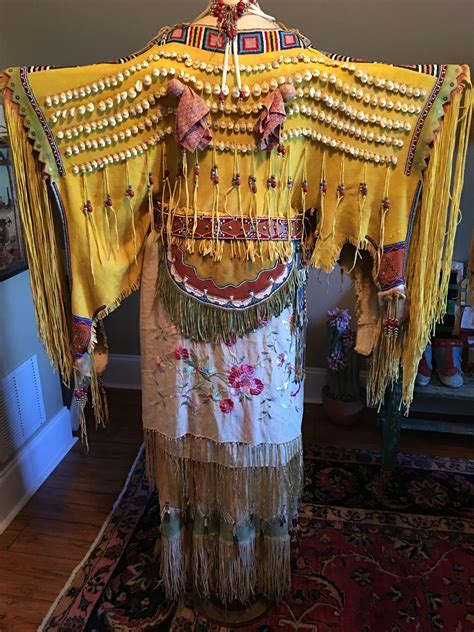 kiowa elk tooth dress in the 19th century style native american clothing native american