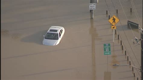 Photos Flood Waters Block Roads Strand Drivers Abc13 Houston