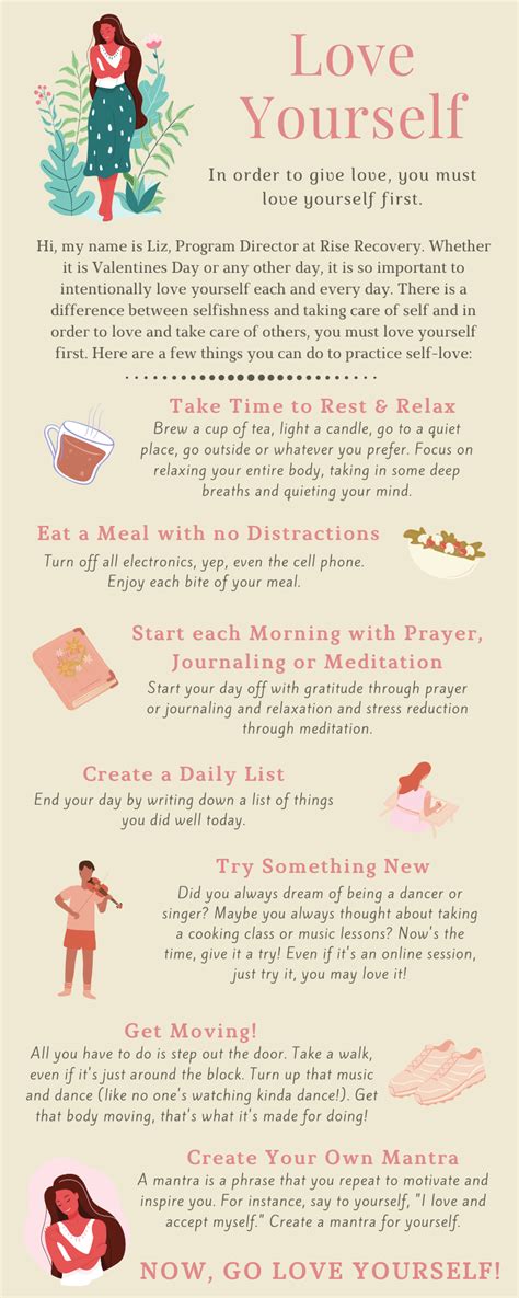 Love Yourself 7 Self Care Tips For A Healthier You Rise Recovery