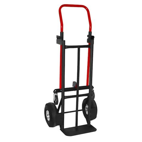 Milwaukee 800 Lbs Capacity 2 In 1 Convertible Hand Truck Cht2n1 The
