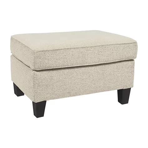 Signature Design By Ashley Abinger Collection Upholstered Ottoman