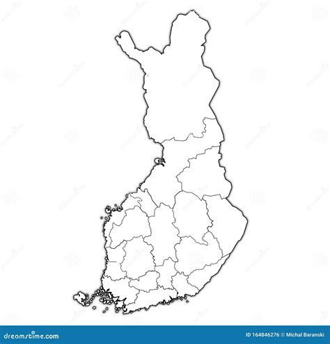 Regionen Finnlands Stock Abbildung Illustration Von Administrativ