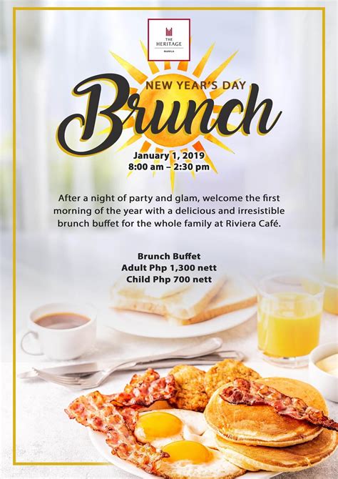 New Years Day Brunch The Heritage Hotel Manila