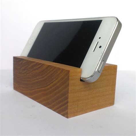 Oak Wood Iphone Smart Phone Desk Stand Holder Iphone Wood
