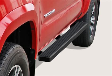 Matte Black 4 Iboard Running Boards Fit 05 17 Toyota Tacoma Double Cab