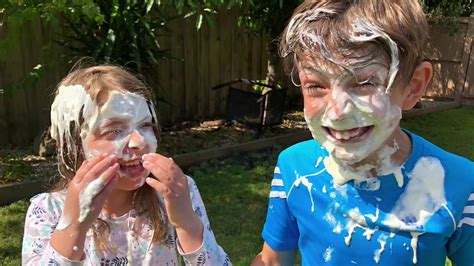 Throwing A Cream Pie In My Brothers Face Youtube