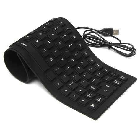 Mini Usb 20 Flexible Foldable Keyboard Silicone For Computer Pc Laptop