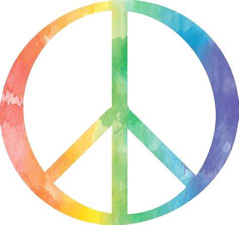 Watercolor Peace Sign Stickers By Courtney Harris Redbubble