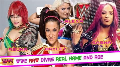 Wwe Divas Real Name And Age Of Monday Night Raw 2017 Youtube