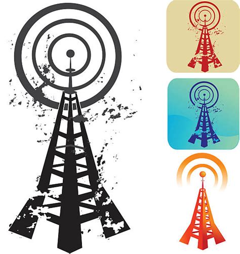 Best Cartoon Of A Cell Phone Towers Illustrations Royalty